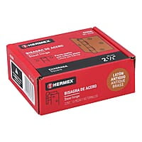 Bisagra cuadrada 2-1/2', acero latonado antiguo, plana - BC-252P / 43250 Bisagra cuadrada 2-1/2', acero latonado antiguo, plana - BC-252P / 43250