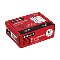 Bisagra cuadrada 2-1/2', acero cromo mate, redonda - BC-253R / 43255 Bisagra cuadrada 2-1/2', acero cromo mate, redonda - BC-253R / 43255
