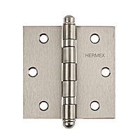 Bisagra cuadrada 3', acero inoxidable, redonda - BC-304R / 43222 Bisagra cuadrada 3', acero inoxidable, redonda - BC-304R / 43222