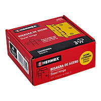 Bisagra cuadrada 3-1/2', acero latonado, redonda - BC-351R / 43233 Bisagra cuadrada 3-1/2', acero latonado, redonda - BC-351R / 43233