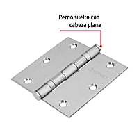 Bisagra cuadrada 3-1/2', acero inoxidable, plana - BC-354P / 43228