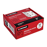 Bisagra cuadrada 4', acero cromo mate, redonda - BC-403R / 43258 Bisagra cuadrada 4', acero cromo mate, redonda - BC-403R / 43258