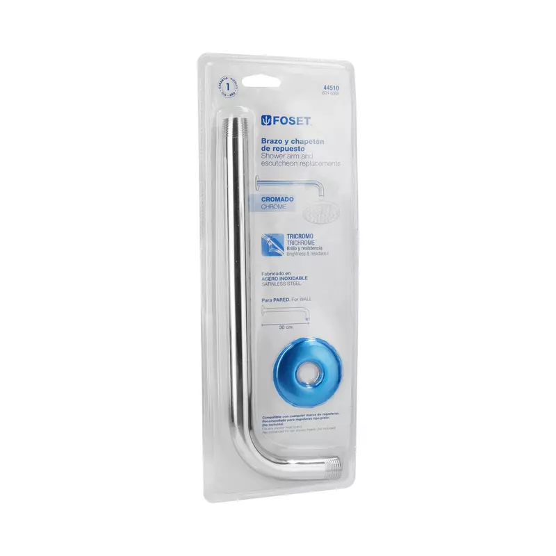 Brazo y chapetón de repuesto para regadera, Aqua, blister - BCH-600B / 44510 Brazo y chapetón de repuesto para regadera, Aqua, blister - BCH-600B / 44510