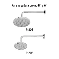 Brazo y chapetón de repuesto para regadera techo - BCH-710 / 49472 Brazo y chapetón de repuesto para regadera techo - BCH-710 / 49472