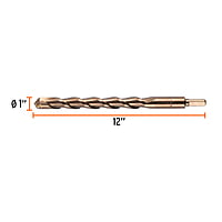 Broca para concreto, 1 x 12' - BCT-1X12 / 11257 Broca para concreto, 1 x 12' - BCT-1X12 / 11257