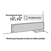Bisagra de piso, acero cromado - BIP-153 / 43181 Bisagra de piso, acero cromado - BIP-153 / 43181