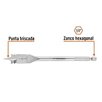 Broca plana de manita, 5/8' , Truper - BPT-5/8 / 11375 Broca plana de manita, 5/8' , Truper - BPT-5/8 / 11375