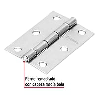 Bisagra rectangular 3', acero pulido - BR-300 / 43189 Bisagra rectangular 3', acero pulido - BR-300 / 43189