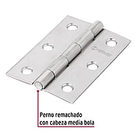 Bisagra rectangular 3', acero inoxidable - BR-304 / 43203 Bisagra rectangular 3', acero inoxidable - BR-304 / 43203