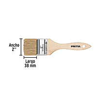 Brocha uso general, mango de madera, 2', Pretul - BRE-2 / 24473 Brocha uso general, mango de madera, 2', Pretul - BRE-2 / 24473
