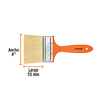 Brocha para encalar e impermeabilizar, mango de plástico, 4' - BREN-4 / 14492