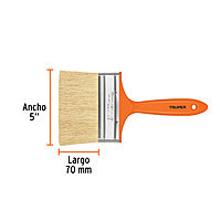 Brocha para encalar e impermeabilizar, mango de plástico, 5' - BREN-5 / 14493 Brocha para encalar e impermeabilizar, mango de plástico, 5' - BREN-5 / 14493
