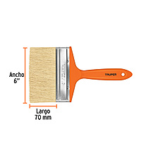Brocha para encalar e impermeabilizar, mango de plástico, 6' - BREN-6 / 14494