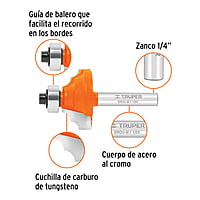 Broca para router, moldura clásica, 1-1/8' con balero - BROU-M1-1/8X / 11486