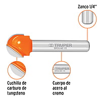 Broca para router, media caña, 1/2' - BROU-MC1/2 / 11462 Broca para router, media caña, 1/2' - BROU-MC1/2 / 11462