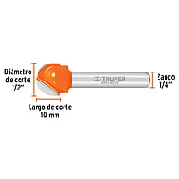 Broca para router, media caña, 1/2' - BROU-MC1/2 / 11462 Broca para router, media caña, 1/2' - BROU-MC1/2 / 11462