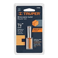 Broca para router, recta 2 filos, 1/2' - BROU-R2-1/2 / 11456