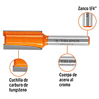 Broca para router, recta 2 filos, 1/2' - BROU-R2-1/2 / 11456
