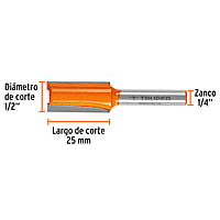 Broca para router, recta 2 filos, 1/2' - BROU-R2-1/2 / 11456