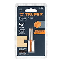 Broca para router, recta 2 filos, 1/4', larga - BROU-R2-1/4L / 11453 Broca para router, recta 2 filos, 1/4', larga - BROU-R2-1/4L / 11453