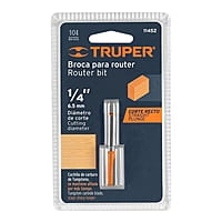 Broca para router, recta 2 filos, 1/4', mediana - BROU-R2-1/4M / 11452 Broca para router, recta 2 filos, 1/4', mediana - BROU-R2-1/4M / 11452