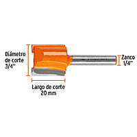 Broca para router, recta 2 filos, 3/4' - BROU-R2-3/4 / 11459