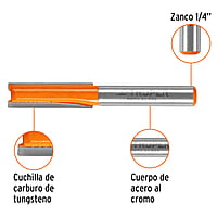 Broca para router, recta 2 filos, 5/16' - BROU-R2-5/16 / 11454