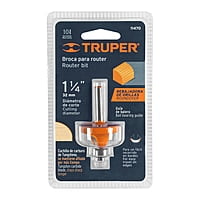Broca para router, redondeado, 1-1/4' con balero - BROU-RD1-1/4X / 11470