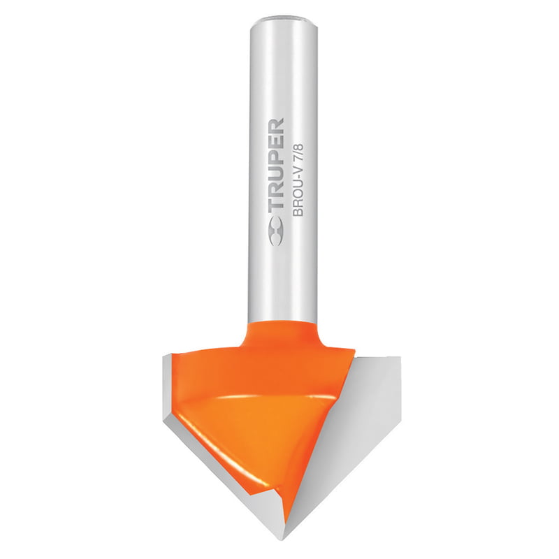 Broca para router, corte en 'V', 7/8' - BROU-V7/8 / 11467 Broca para router, corte en 'V', 7/8' - BROU-V7/8 / 11467