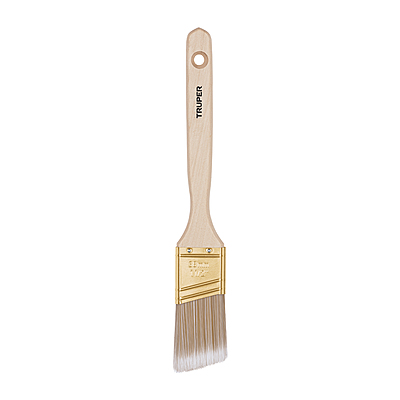 Brocha cerdas sintéticas, mango madera,corte angular, 1-1/2' - BRT-1-1/2AS / 13338