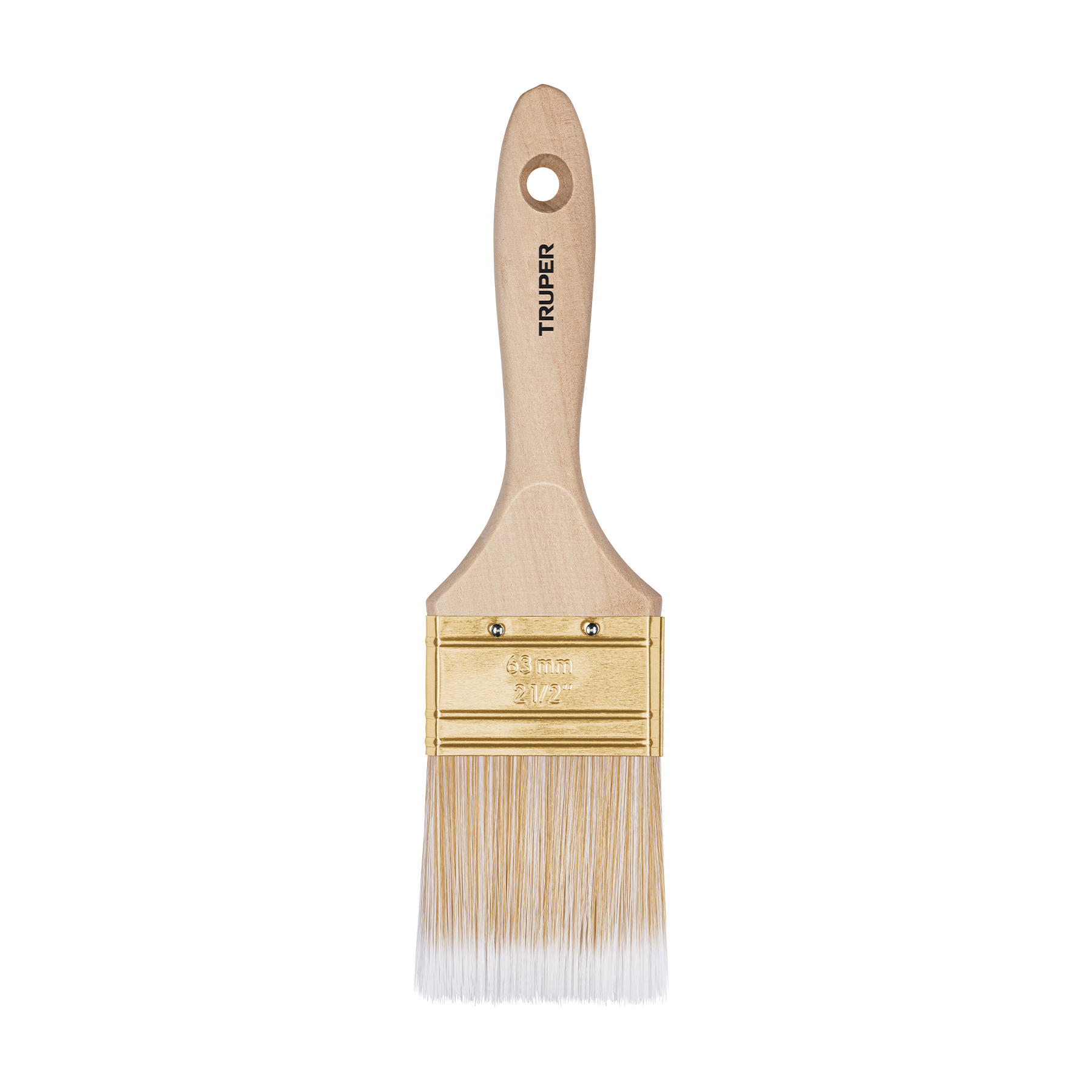 Brocha cerdas sintéticas,mango de madera, corte recto, 2-1/2 - BRT-2-1/2S / 13345 Brocha cerdas sintéticas,mango de madera, corte recto, 2-1/2 - BRT-2-1/2S / 13345
