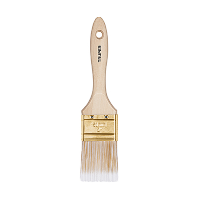 Brocha cerdas sintéticas,mango de madera, corte recto, 2' - BRT-2S / 13344