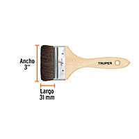 Brocha pelo de camello, mango de madera, 3' - BRT-3C / 12469 Brocha pelo de camello, mango de madera, 3' - BRT-3C / 12469