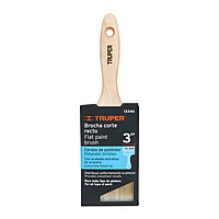 Brocha cerdas sintéticas,mango de madera, corte recto, 3' - BRT-3S / 13346