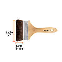Brocha pelo de camello, mango de madera, 4' - BRT-4C / 12470
