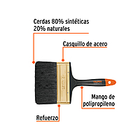 Brocha profesional, mango de plástico, 5', Truper Expert - BRT-5X / 17866 Brocha profesional, mango de plástico, 5', Truper Expert - BRT-5X / 17866