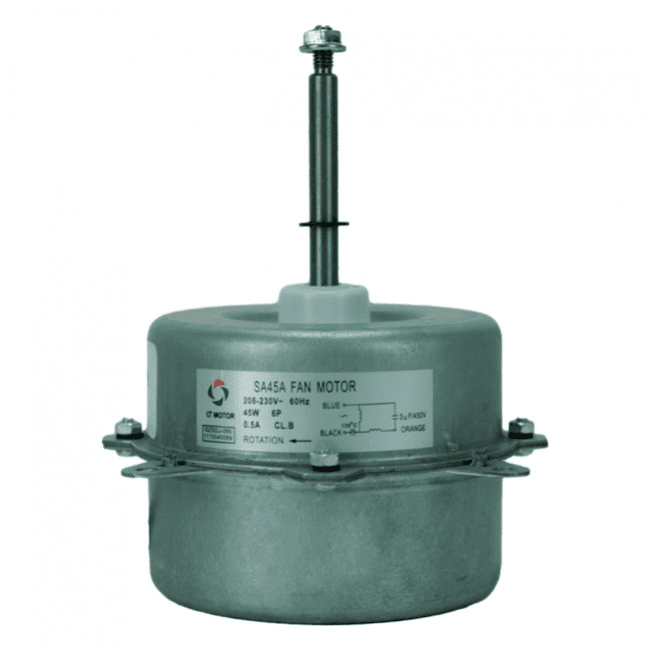 Motor Para Minisplit, Condensador 1.5 Tonelada, 220V, 60Hz, 45W, 0.5A, Capacitor 3Mf 450V