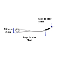 Calentador de inmersión para agua #10, 1900W, 38 L Volteck - CAGU-10 / 49981