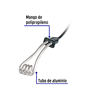 Calentador de inmersión para agua #2, 500W, 10 L Volteck - CAGU-2 / 46304 Calentador de inmersión para agua #2, 500W, 10 L Volteck - CAGU-2 / 46304