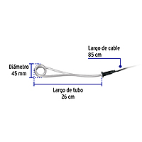 Calentador de inmersión para agua #6, 1100W, 23 L Volteck - CAGU-6 / 46308 Calentador de inmersión para agua #6, 1100W, 23 L Volteck - CAGU-6 / 46308