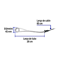 Calentador de inmersión para agua #8, 1500W, 30 L Volteck - CAGU-8 / 49980