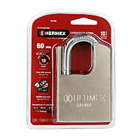 Candado de acero, máxima seguridad, 60mm, llave anti-ganzúa - CAI-60A / 43335