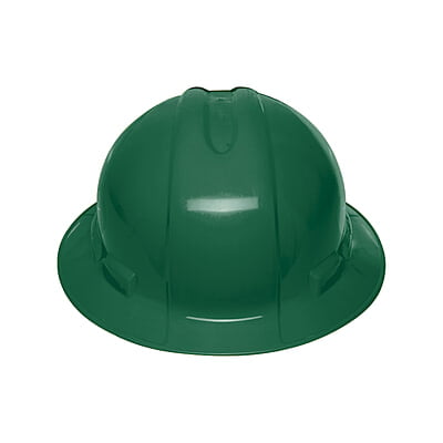 Casco de seguridad, ala ancha, verde - CAS-VX / 10572