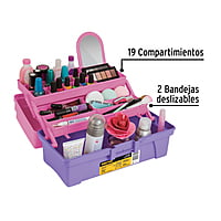 Caja cosmetiquera 14', rosa/morado, Pretul - CCO-14RP / 25052 Caja cosmetiquera 14', rosa/morado, Pretul - CCO-14RP / 25052