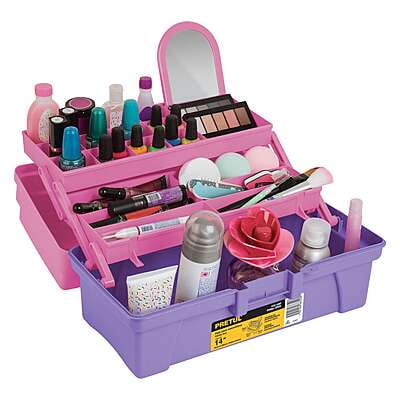 Caja cosmetiquera 14', rosa/morado, Pretul - CCO-14RP / 25052