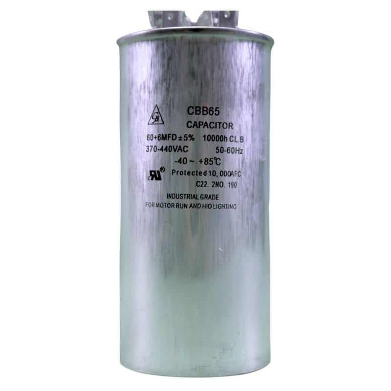 Capacitor Dual 60+6 MFD 440 VAC Capacitor Dual 60+6 MFD 440 VAC