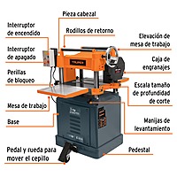 CEP-15X-2 Cepillo de piso 15', 2-1/2 HP Truper CEP-15X-2 Cepillo de piso 15', 2-1/2 HP Truper