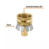 Conector 1/2" hembra tipo garra de aluminio, Truper - CF-1/2AG / 101732