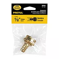 Conector sencillo 1/2', hembra, Pretul - CF-1/2P / 26030 Conector sencillo 1/2', hembra, Pretul - CF-1/2P / 26030