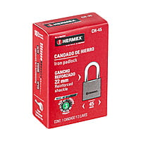 Candado de hierro, 45mm, gancho corto, caja - CH-45 / 43316 Candado de hierro, 45mm, gancho corto, caja - CH-45 / 43316
